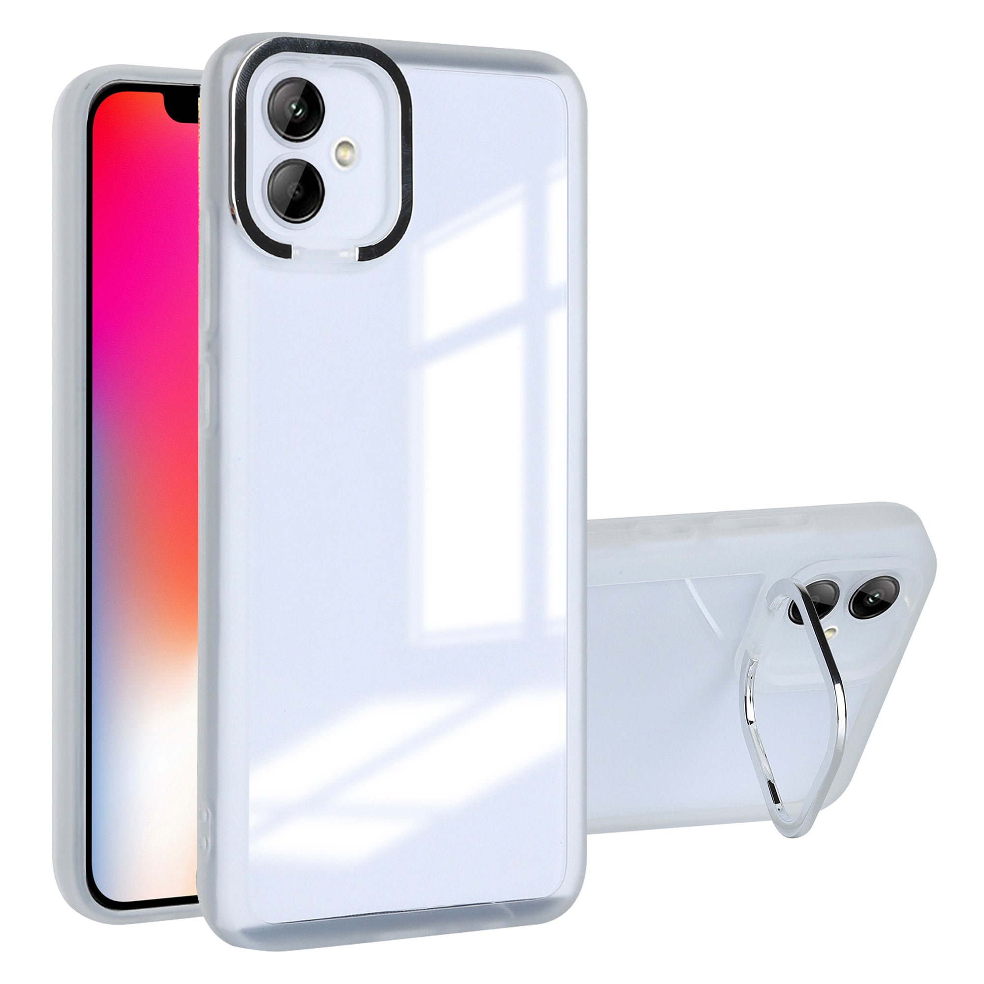 Elektroplettering PC Kickstand telefoncover til iPhone 11 Matt TPU telefoncover med linsebeskytter Elektroplettering PC Kickstand telefoncover til iPhone 11 Matt TPU telefoncover med linsebeskytter
